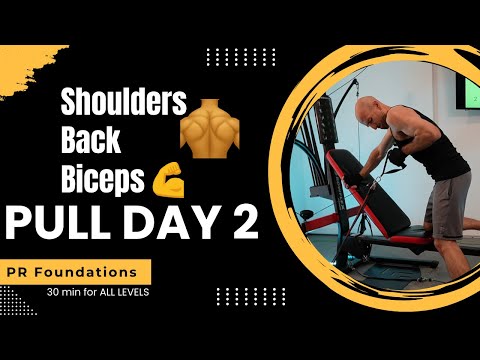 Pull Day 2 - Shoulders, Back, & Biceps | Bowflex Beginner to Advanced | PR Foundations #Bowflex