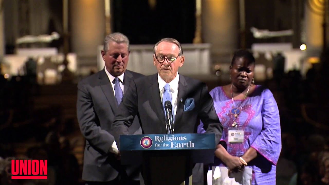 Jan Eliasson speaks at Religions for the Earth Multi-faith Climate Service