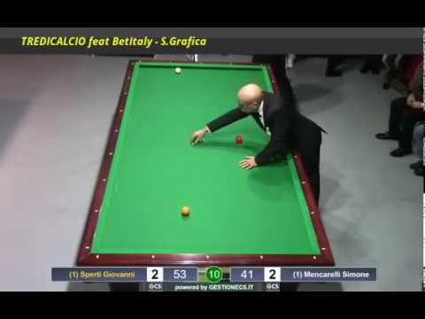 SPERTI vs MENCARELLI - 1^ PROVA  BILIARDO BTP 2016/17 DESIO