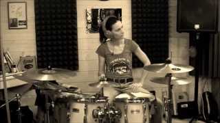&quot;Vidéo killed the radio stars&quot;(Presidents of the USA) DRUM COVER by Miss FIZ