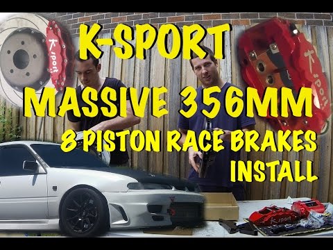MASSIVE 356MM 8-POT BIG BRAKE INSTALL | TURBO COMMODORE BEAST [P1]