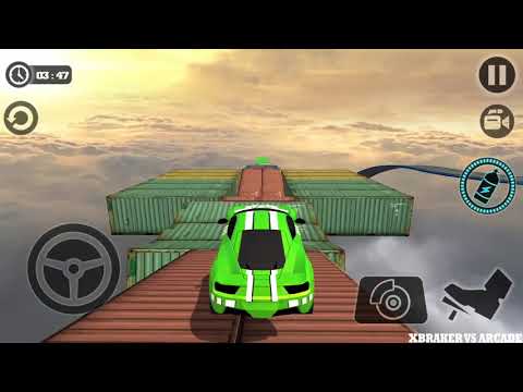 Impossible Car Tracks 3D: Green Car Driving Simulator Stage 10,11&12 Completed -Android GamePlay
