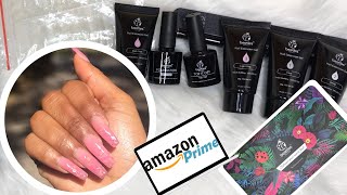 Testing a Polygel Kit From Amazon | DIY Quarantine Nail Tutorial | Beetles Polygel Kit