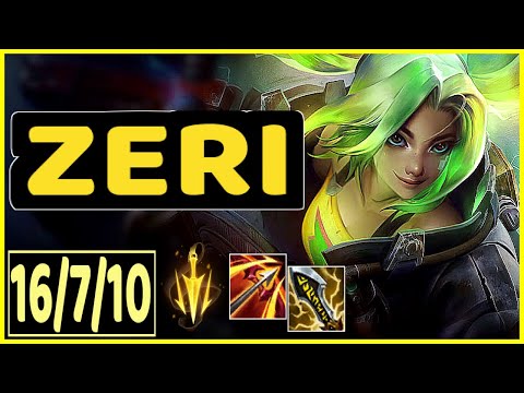 ZERI VS SENNA - 16/7/10 KDA ADC GAMEPLAY CHALLENGER I