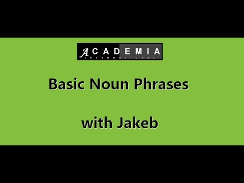 Basic Noun Phrases