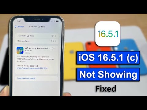 iOS 16.5.1 (c) Security Response Not Showing on iPhone's - FIXED 🔥🔥