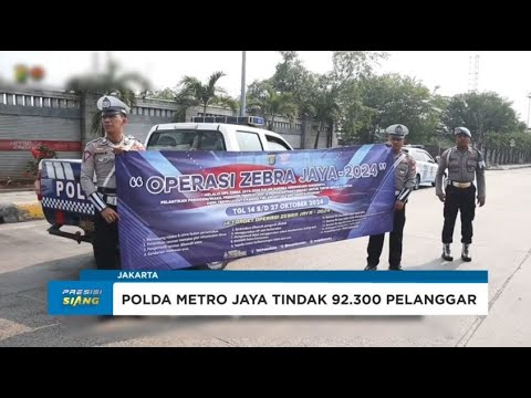 OPS ZEBRA JAYA 2024 TINDAK 92.300 PELANGGARAN