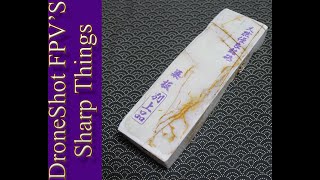 Polishing a Tosa Santoku with a Vintage (1980's) Shohonyama Hideriyama Shiro Suita JNAT