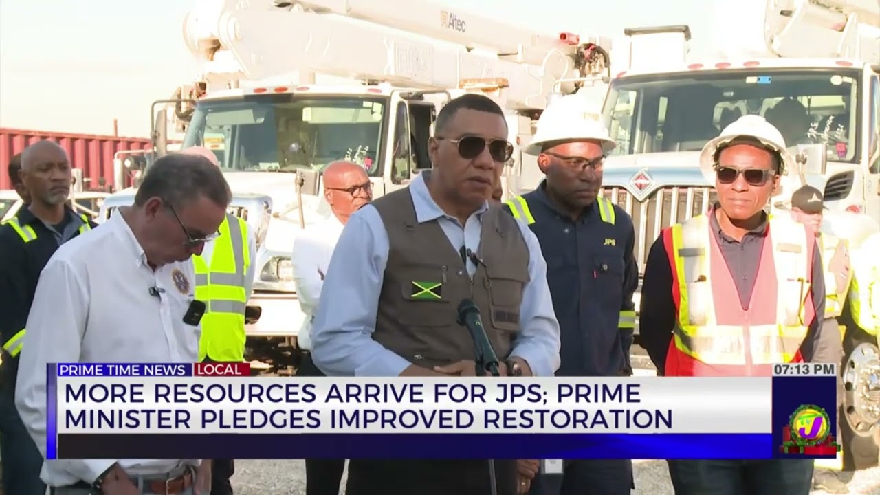 More Resources Arrive for JPS; Prime Minister Pledges Improved Restoration | TVJ News