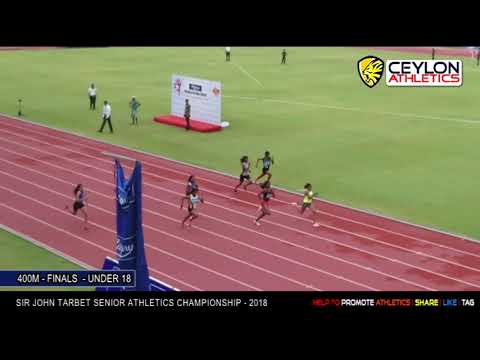 2018   U18   Womens 100m Finals    Sir John Tarbet Senior2