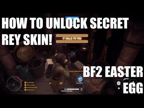 Battlefront 2 - How to unlock Rey's SECRET new skin - Takodana Easter Eggs!