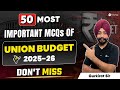 Union Budget 2025 26 MCQs Important Points Of Union Budget 2025 ESI Current Affairs 2025 EduTap
