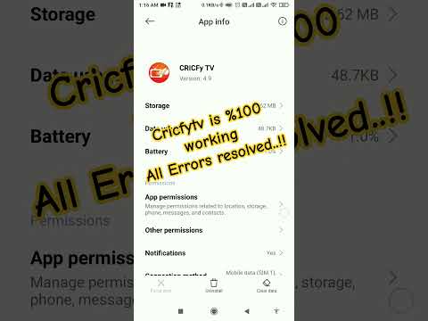 Cricfy Tv Is Not Working Properly, Need To Clear App Data | Request Failed Unexpected Error Occurred