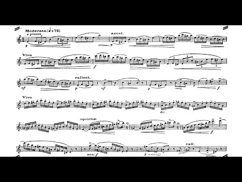 Alexander Glazunov - Concerto for Alto Saxophone and String Orchestra, Op. 109 (1934) [Score-Video]