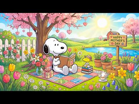 Snoopy's Happy Mother's Day Garden 🏡💐 Warm Spring Jazz for Work, Study & Reading