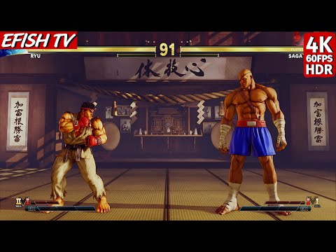 Ryu vs Sagat (Hardest AI) - Street Fighter V