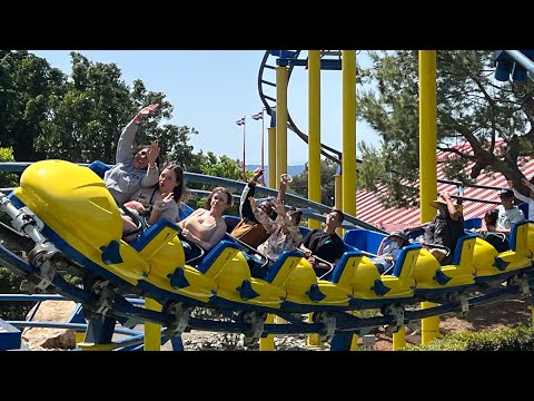 Merlin's Revenge at Castle Park On-Ride POV • Riverside, CA • Front row 4K 60fps