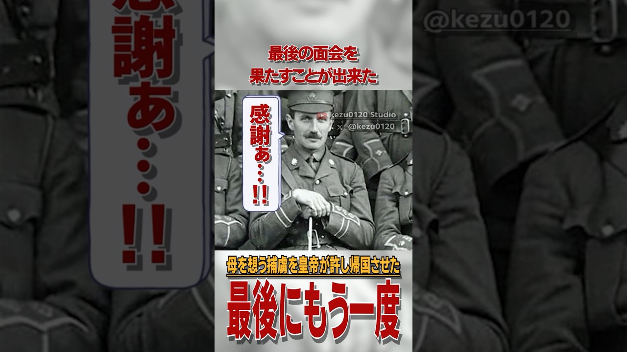 戦火の中で、病中の母を想う捕虜の帰国嘆願を皇帝が許した話 #雑学 #解説