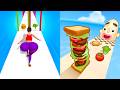 Twerk Race VS Sandwich Runner All Levels SpeedRun Gameplay Android IOS Ep5