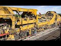Railway Track Laying Machine Renewing A High Speed Railway Line