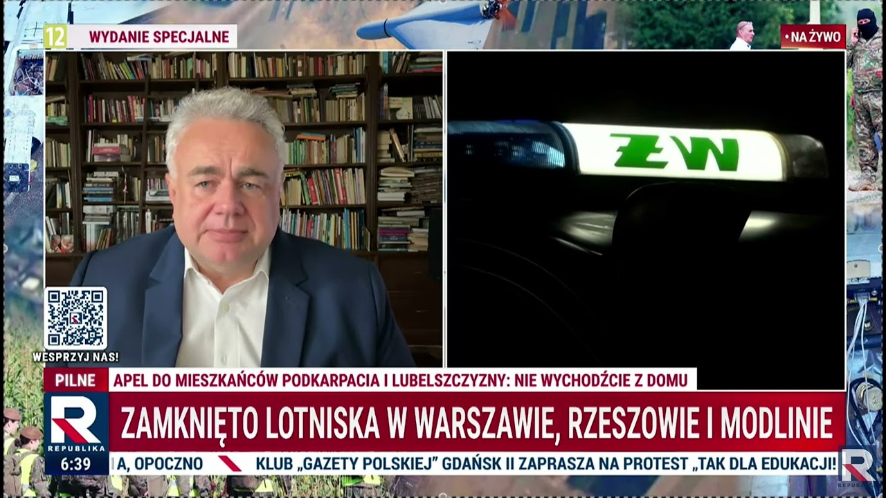 Sakiewicz: Putin bada naszą reakcję na drony, musimy mocno odpowiedzieć,...