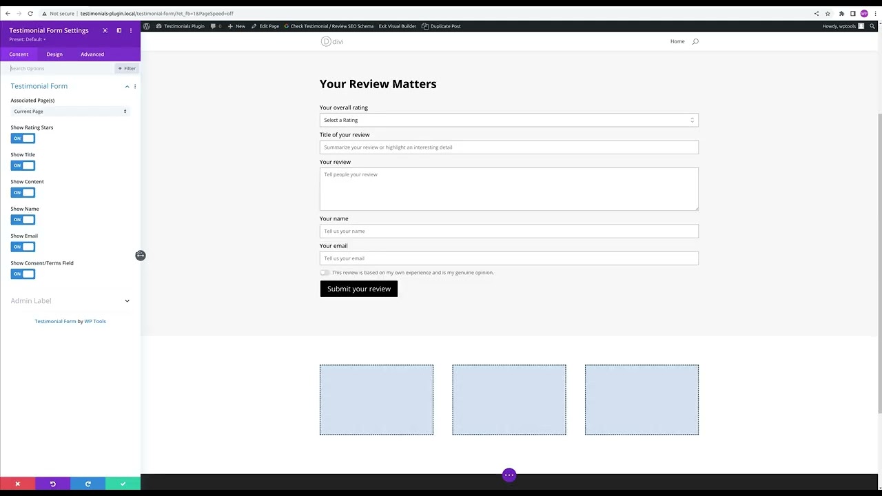 Testimonial Form Divi Module - An Overview