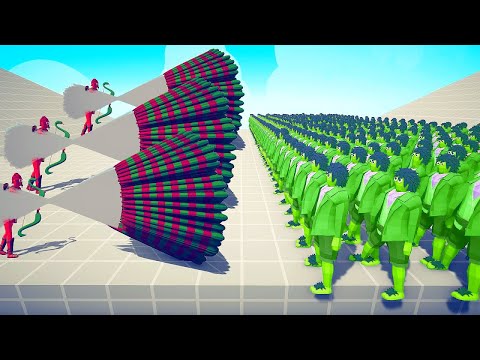 HALFING & STONERS ARMY vs EVERY GODS - Totally Accurate Battle Simulator TABS