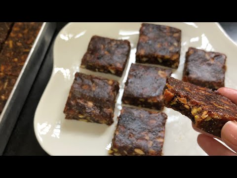 Sugar-free Energy Bar Recipe | Protein Bar✨No-Bake Healthy Squares | Winter Special Recipe