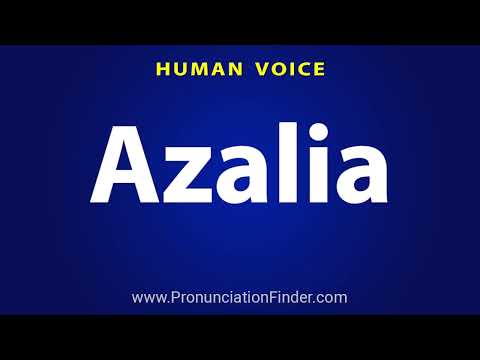 How To Pronounce Azalia