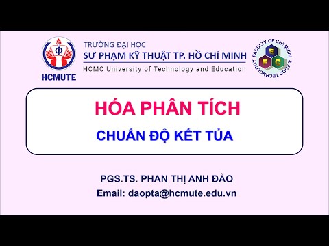 HÓA PHÂN TÍCH CHUẨN ĐỘ KẾT TỦA
