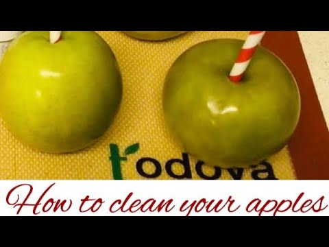 How to clean your apples so you can dip them the same day