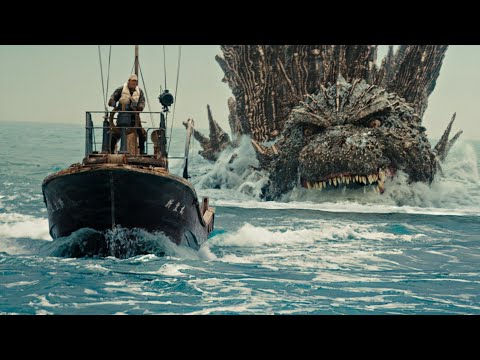 Godzilla Perseguindo um Barco (4K UHD) | Godzilla Minus One