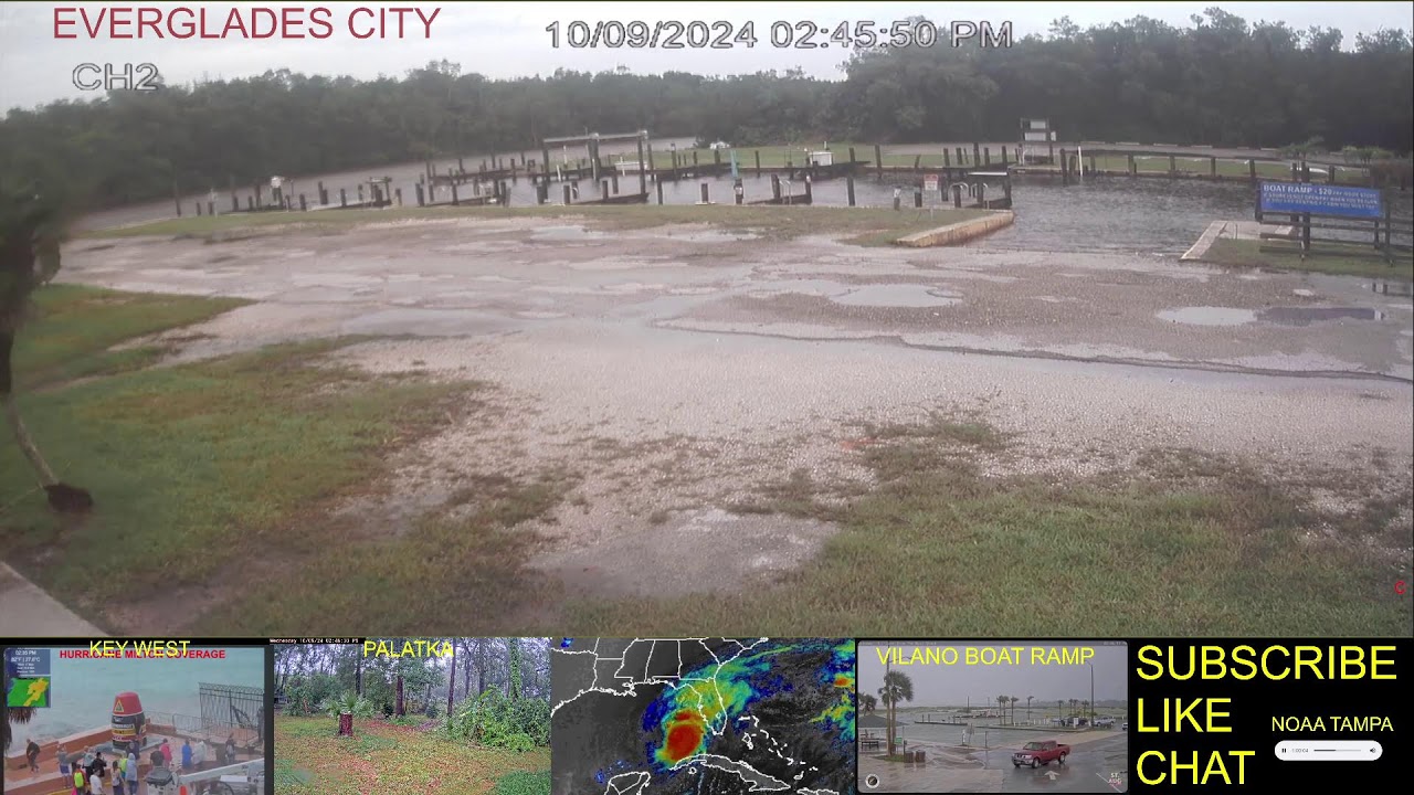 HURRICANE MILTON WATCH! EVERGLADES CITY, FL  FLOOD WATCH!