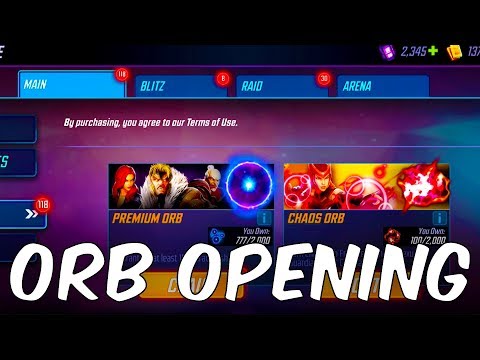 Snowball Orbs, Premium Orbs & More! - Marvel Strike Force