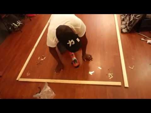 How to build a easy frame for a fix projection screen