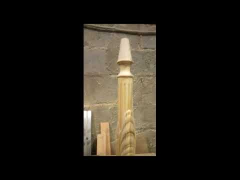4х осевая фрезеровка балясины на недорогом фрезерном станке с ЧПУ.