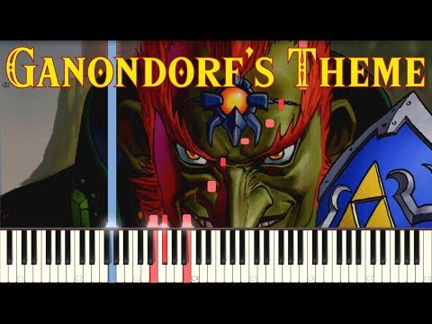 The Legend of Zelda - Enter Ganondorf, Ganondorf's Theme, Game Over - Piano (Synthesia) Video