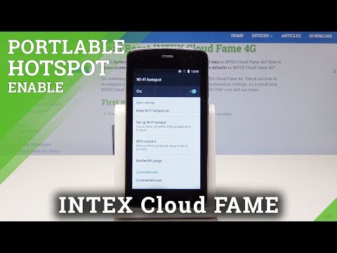 How to Enable Portable Hotspot in INTEX Cloud Fame 4G - Network Sharing