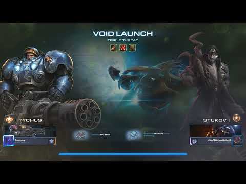StarCraft 2 Co-Op Mutation 436 - Triple Threat. Tychus P1