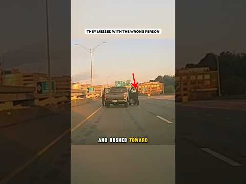 Carjackers Messed with Wrong Guy #dashcam #highway #karma