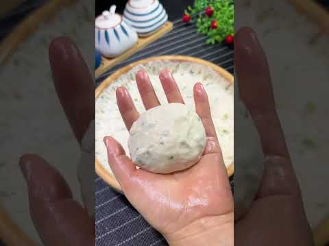 No-knead scallion pancake#scallionpancake #bread #pasta