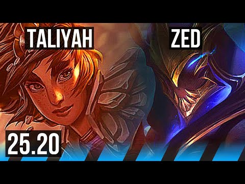 TALIYAH vs ZED (MID) | 7/1/9 | EUW Grandmaster | 25.20