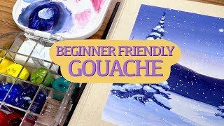 Making It Simple WIth A Beginner Friendly Gouache Painting (And What I've Learned)
