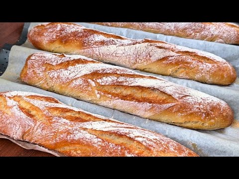 Fast Easy Delicious BAGUETTE 👉 No Kneading, No Dishes, No Shaping
