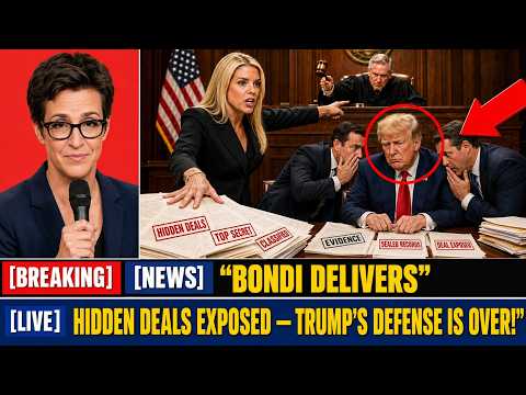BONDI DELIVERS: The Hidden Deals She's Revealing Today That Could End Trump's Legal Defense Forever