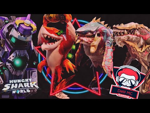 NEW MECHAJIRA,MELTDOWN,ALPHA ZOMBIE & ANCIENT MEGALODON ! - Hungry Shark World DaNi MC Gaming