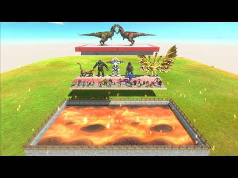 Each Unit Against Itself On A Molten Lava - Animal Revolt Battle Simulator