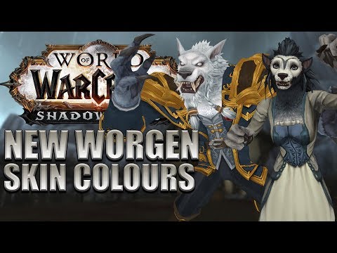 NEW Worgen Face/Skin Colour Customizations | Shadowlands Alpha