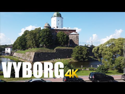 Vyborg, Russia walking tour 4k 60fps