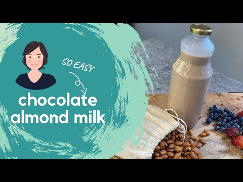 HOW TO MAKE CHOCOLATE ALMOND MILK | dairy-free, vegan nut milk recipe